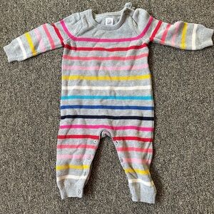 Baby gap rainbow sweater onesie